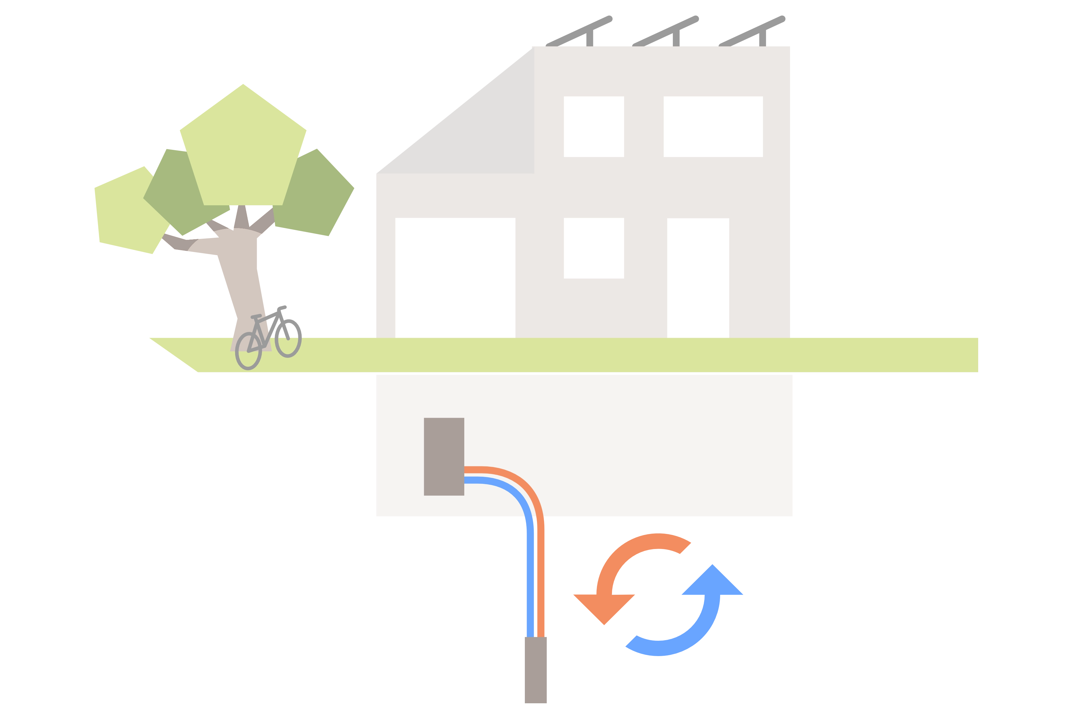 Flachdach Solarinstallation